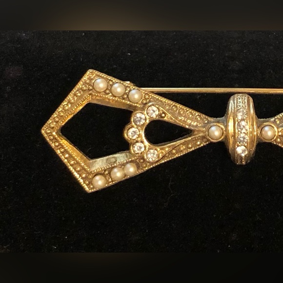 🎉1928 Jewelry Company Vintage Inspired Bar Brooch - Picture 2 of 8